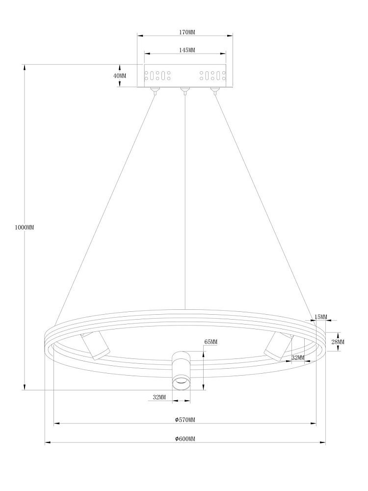 Подвесной светильник Vog FR6057PL-L120B
