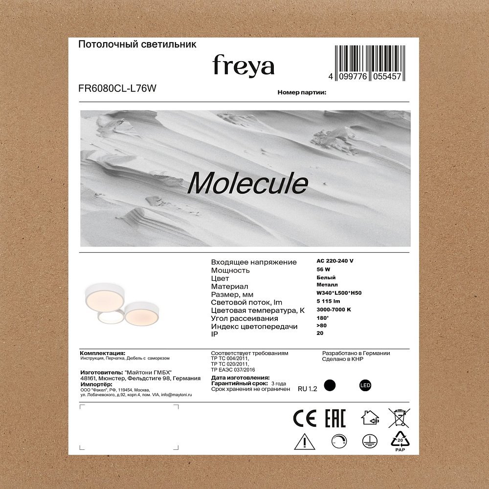 Потолочный светильник Molecule FR6080CL-L76W