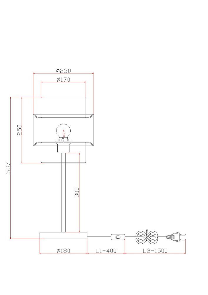Настольный светильник Ribbon FR5333TL-01W