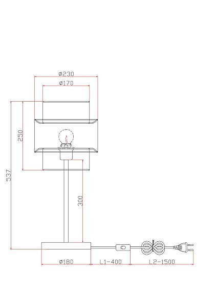 Настольный светильник Ribbon FR5333TL-01W