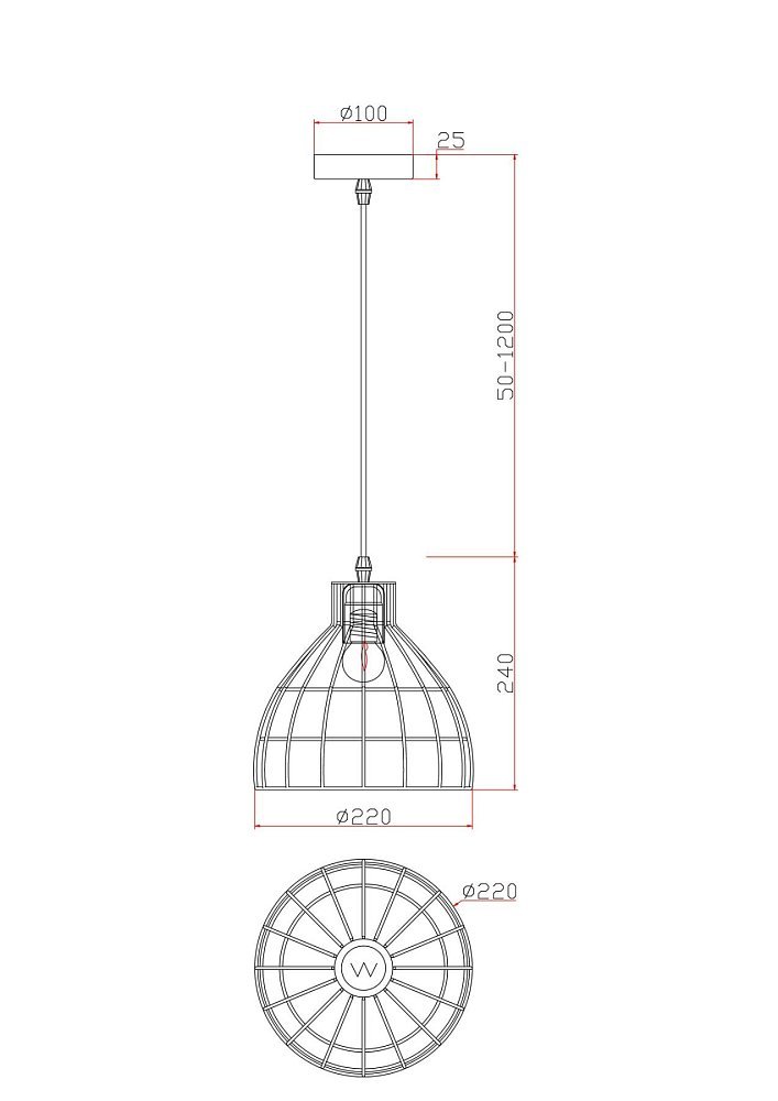 Подвесной светильник Shape FR5335PL-01B
