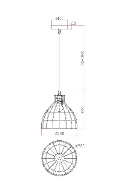 Подвесной светильник Shape FR5335PL-01B