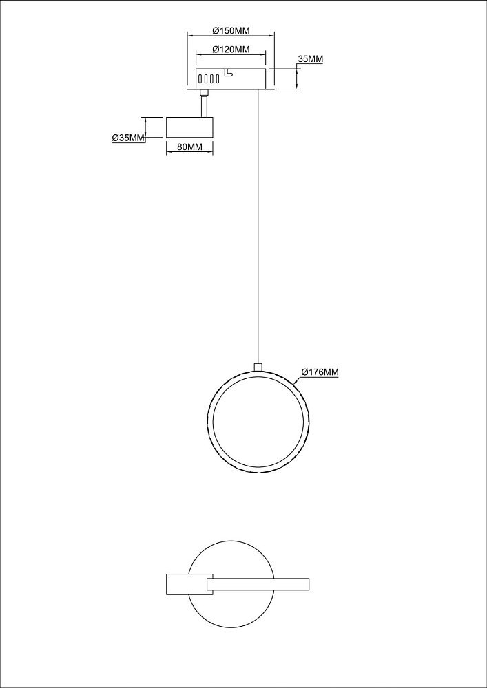 Подвесной светильник Airy FR6082PL-L10B