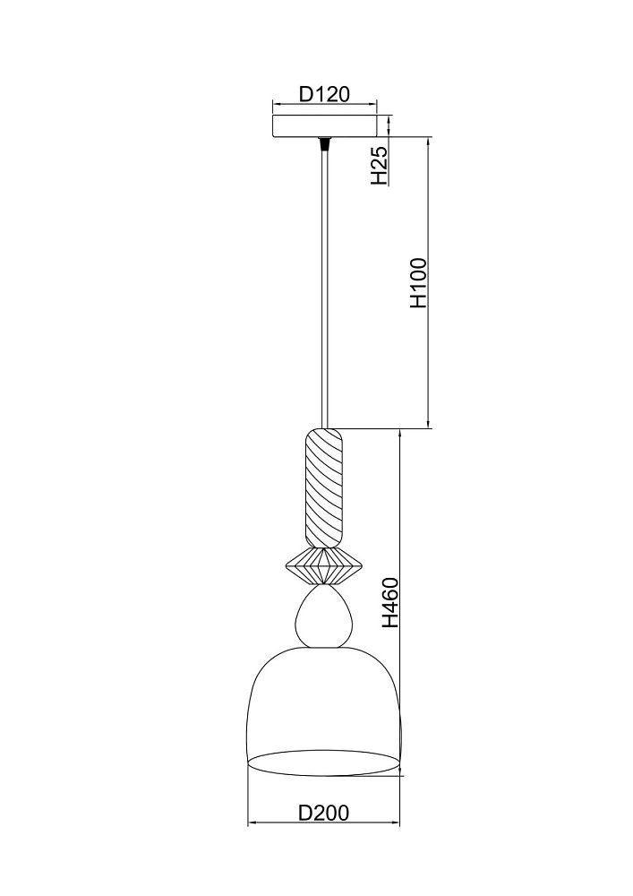 Подвесной светильник Lova FR5148PL-01GR