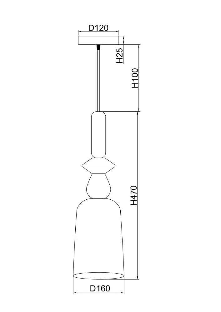 Подвесной светильник Lova FR5148PL-01CG