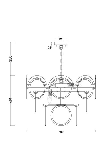 Люстра Tea FR5146PL-07G