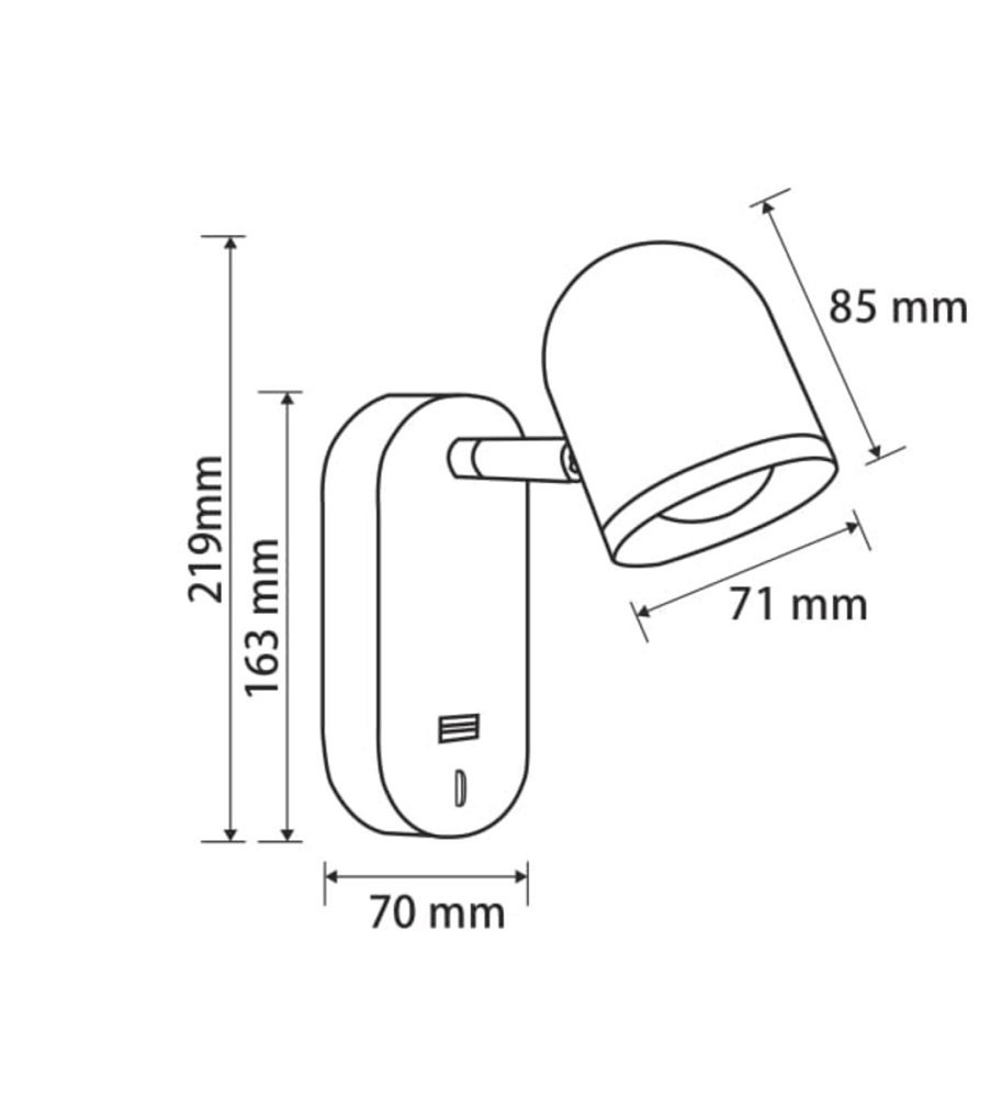 Настенный светильник (бра) PointThree FR10003WL-L4B