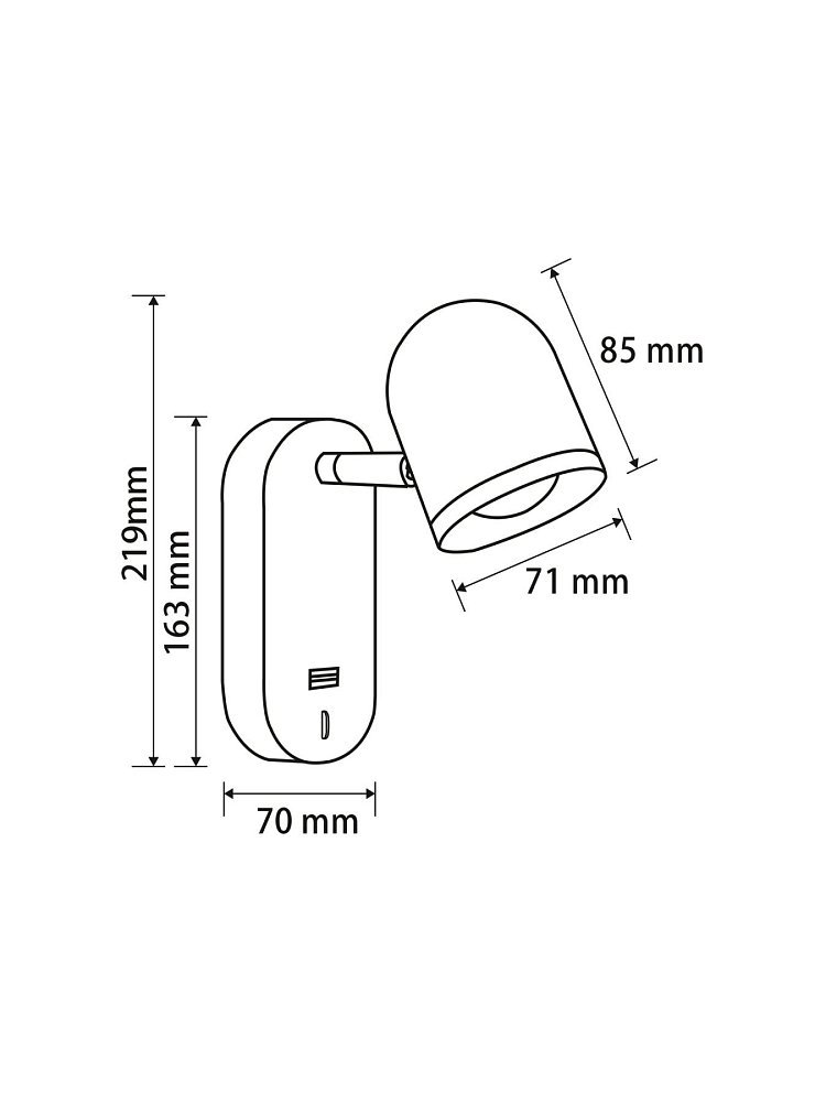 Настенный светильник (бра) PointThree FR10003WL-L4B