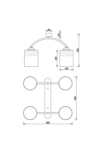Люстра Gretta FR5088PL-04B