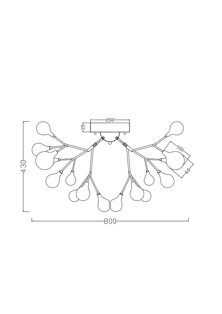 Люстра Yolanda FR5068CL-27B