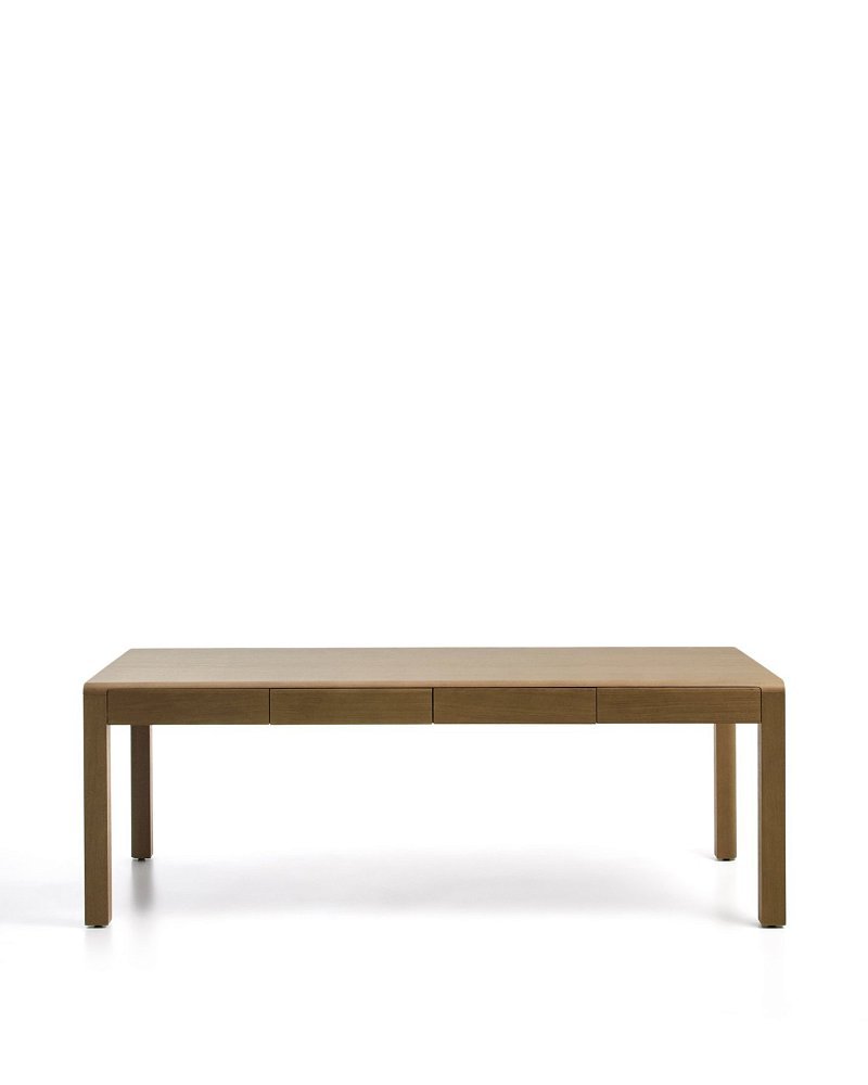 Стол Arelida из дуба со светло-коричневой отделкой, 220 x 100 см