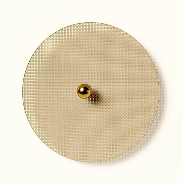 Бра Tan Tan A1053/10 см золотой металл, диск 1125/60 см натуральный ротанг