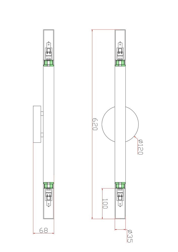 Настенный светильник (бра) Match FR6109WL-02G