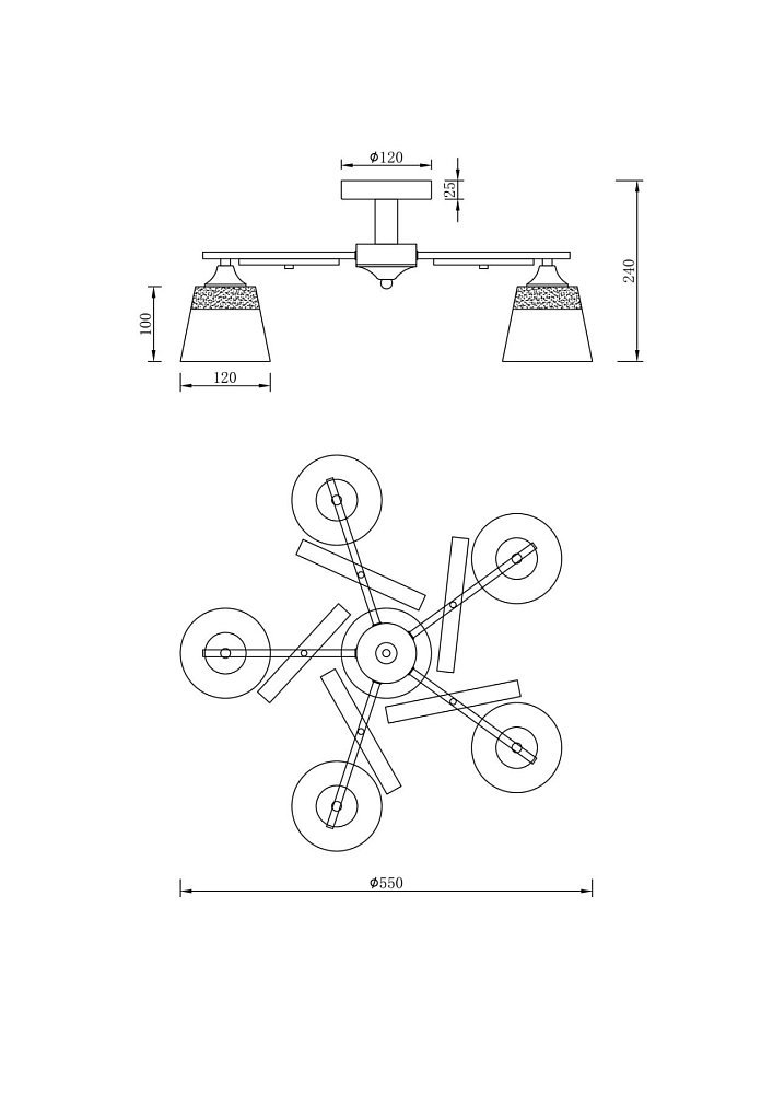 Люстра Buds FR5153PL-05B