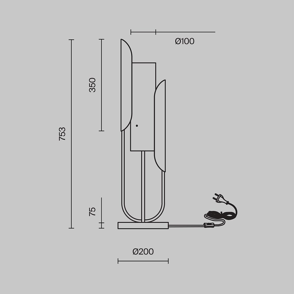 Настольный светильник Сipresso Z014TL-01G