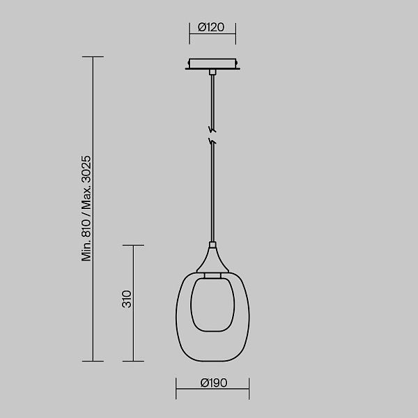 Подвесной светильник Aura MOD016PL-01BS1