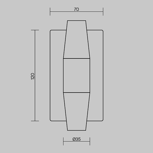 Настенный светильник (бра) Arana MOD401WL-L6BS3K