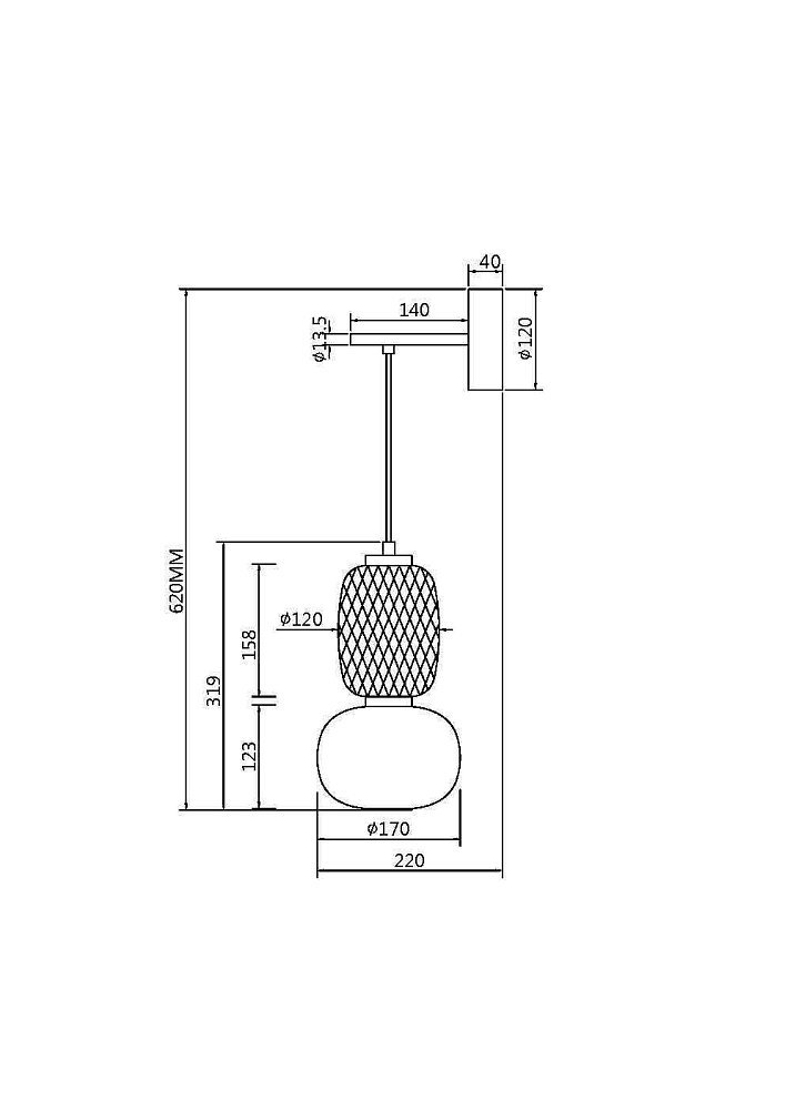 Настенный светильник (бра) Pattern MOD267WL-L18CH3K