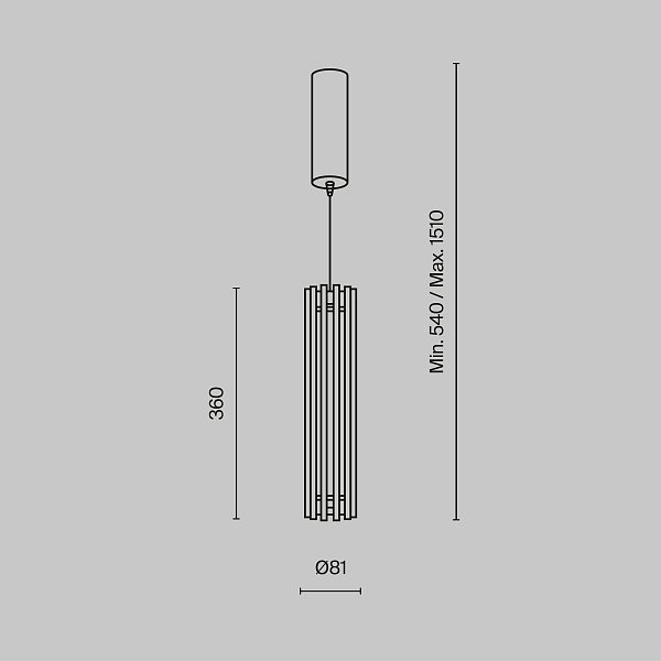 Подвесной светильник Sonata MOD410PL-L12BS3K
