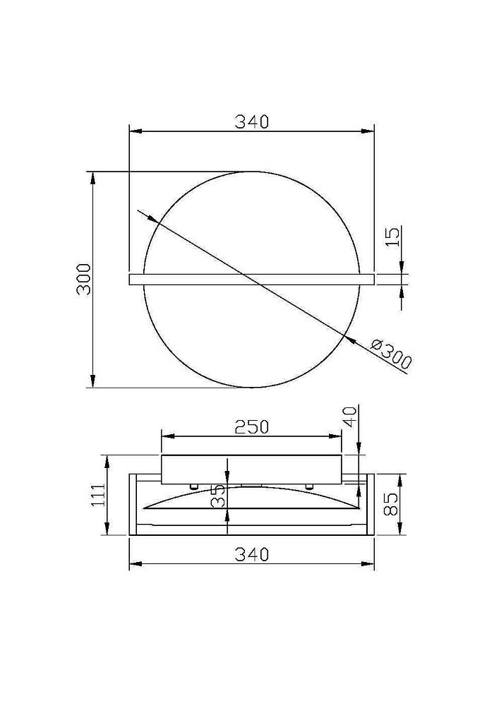 Настенный светильник (бра) Mira MOD279WL-L14G3K
