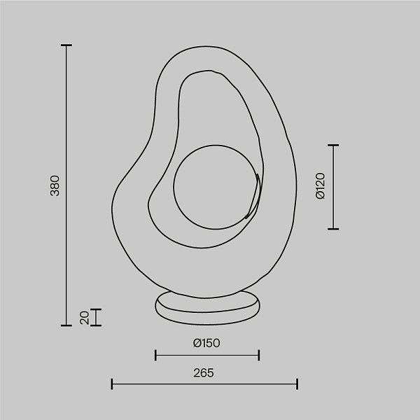 Настольный светильник Opus MOD380TL-01GR
