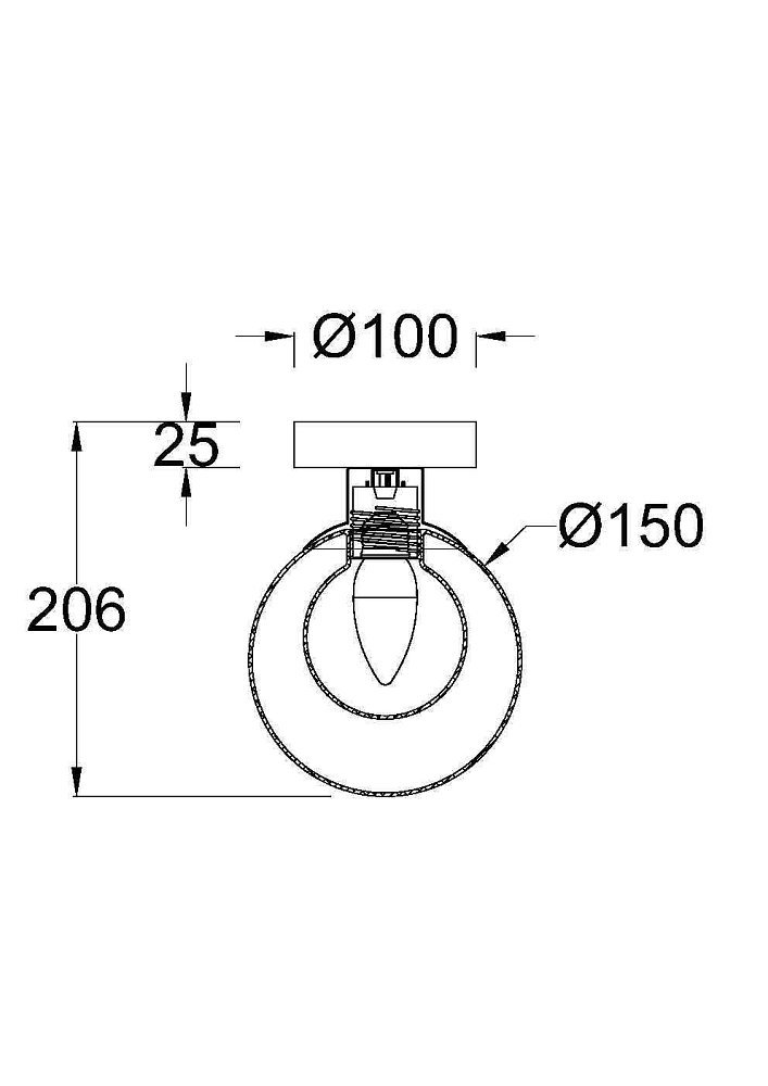 Настенный светильник (бра) Basic form MOD521WL-01G1