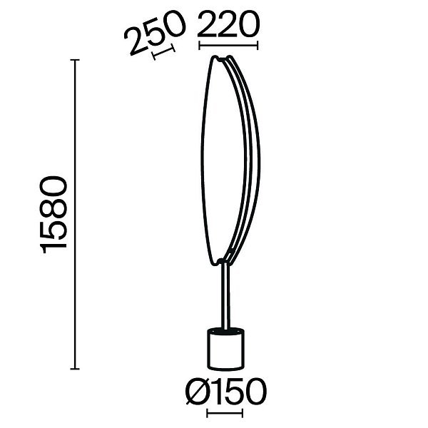 Напольный светильник (торшер) Breeze MOD281FL-L33BS3K