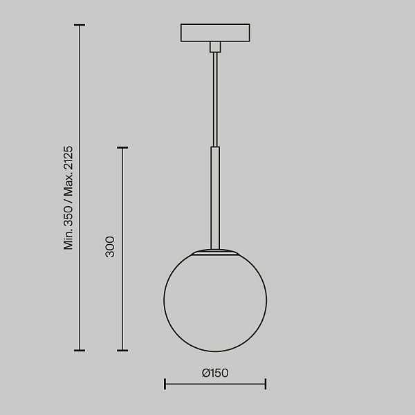 Подвесной светильник Basic form MOD321PL-01B