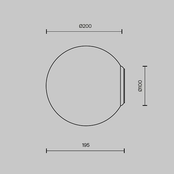 Настенный светильник (бра) Basic form MOD321WL-01W3