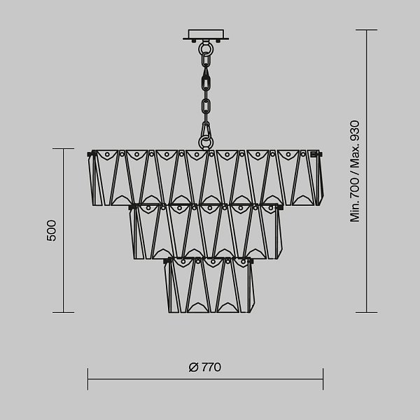Подвесной светильник Puntes MOD043PL-18G