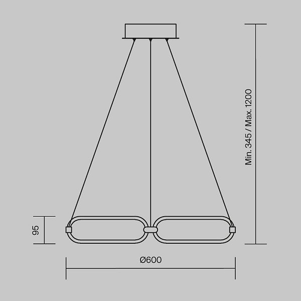 Подвесной светильник Chain MOD017PL-L50MG