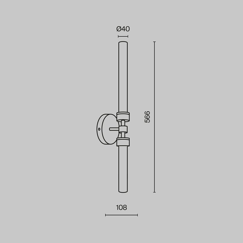 Настенный светильник (бра) Stelo MOD116WL-L7BS3K