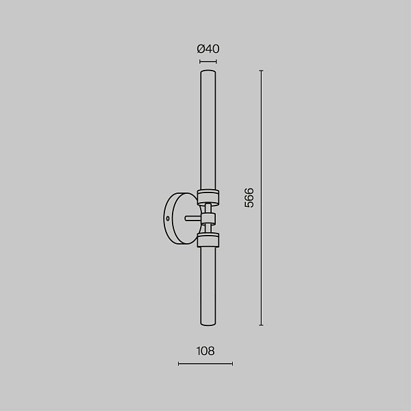Настенный светильник (бра) Stelo MOD116WL-L7BS3K
