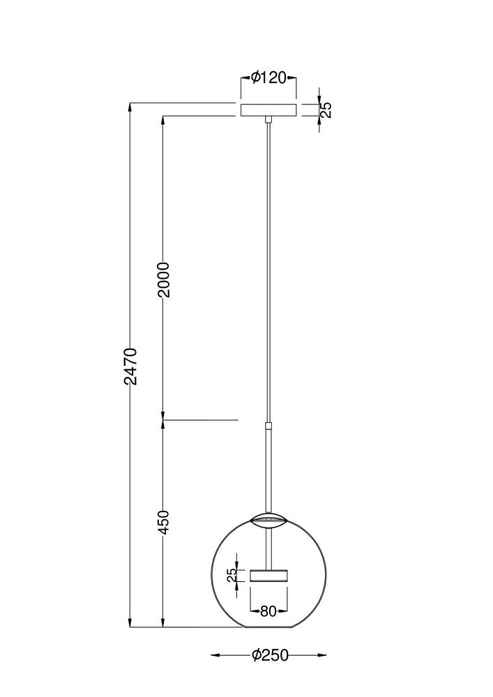 Подвесной светильник Cometa MOD055PL-L12G3K