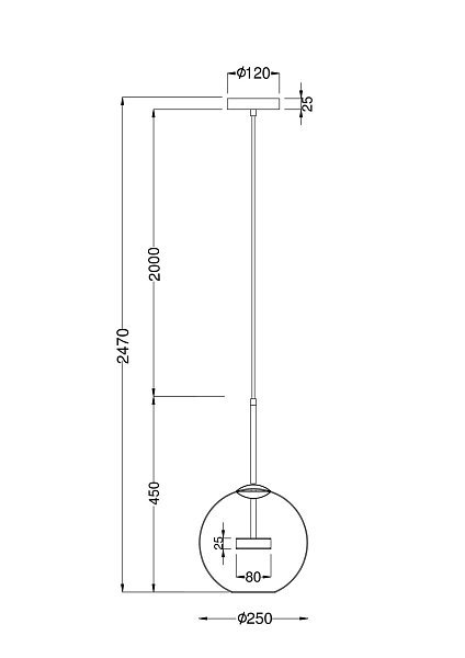 Подвесной светильник Cometa MOD055PL-L12G3K