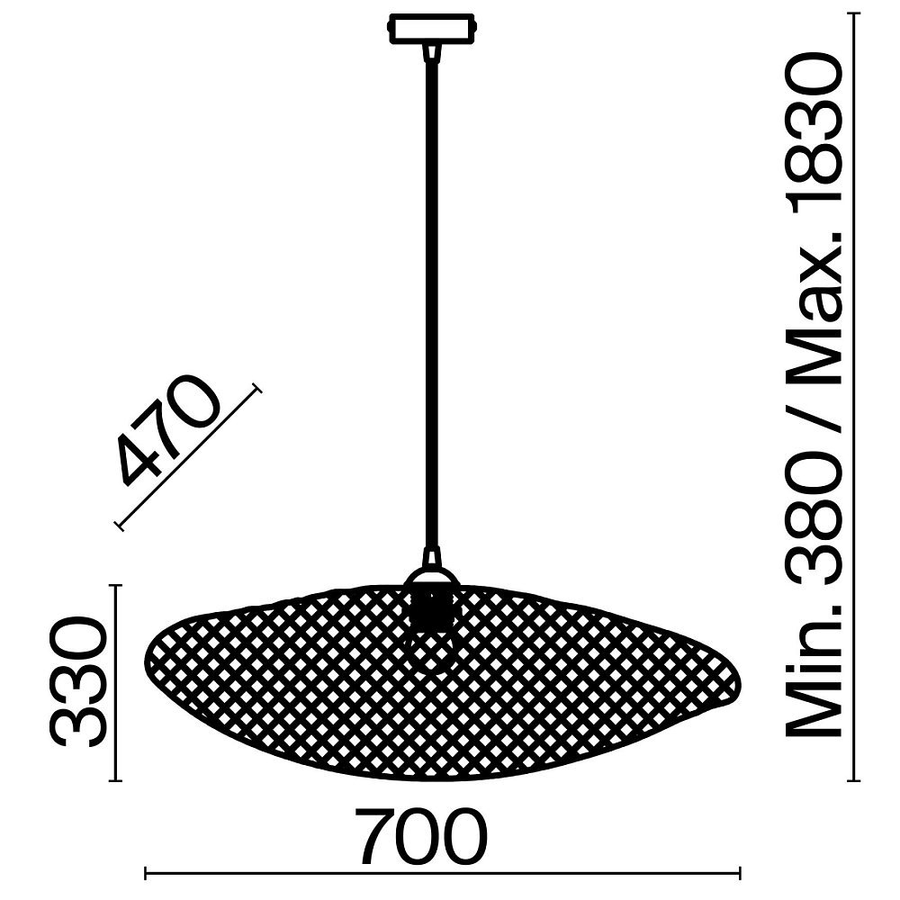 Подвесной светильник Wavy FR5243PL-01BR9