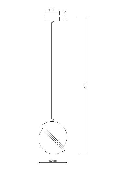 Подвесной светильник Element FR5181PL-01CH