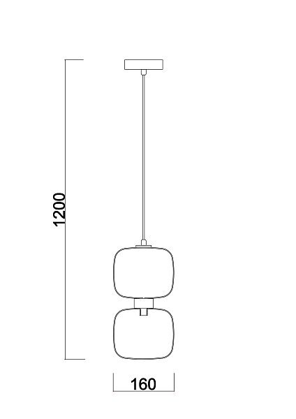Подвесной светильник Lumen FR5215PL-01CH