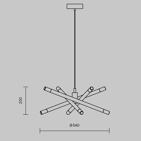 Подвесной светильник Wands FR6130PL-L24B