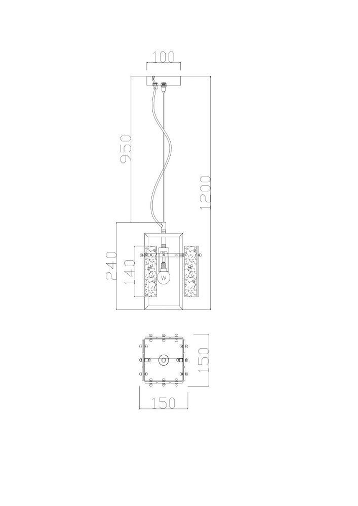 Подвесной светильник Basilica FR5166PL-01BS