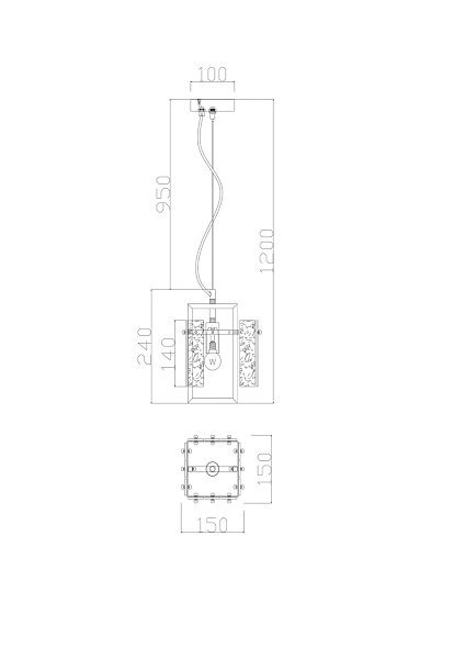 Подвесной светильник Basilica FR5166PL-01BS