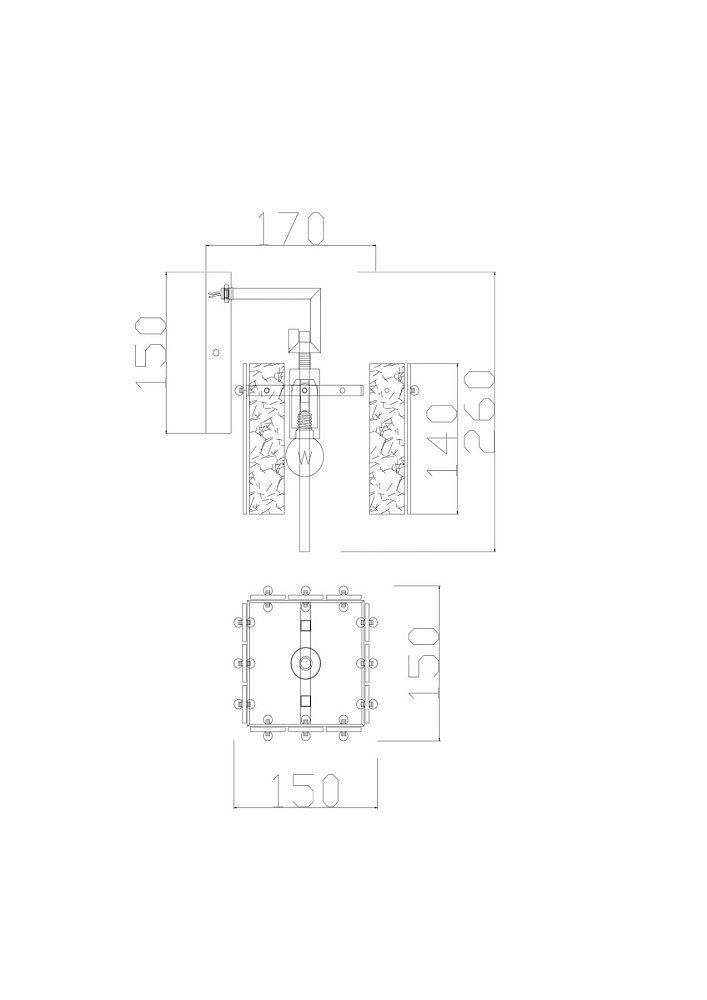Настенный светильник (бра) Basilica FR5166WL-01N