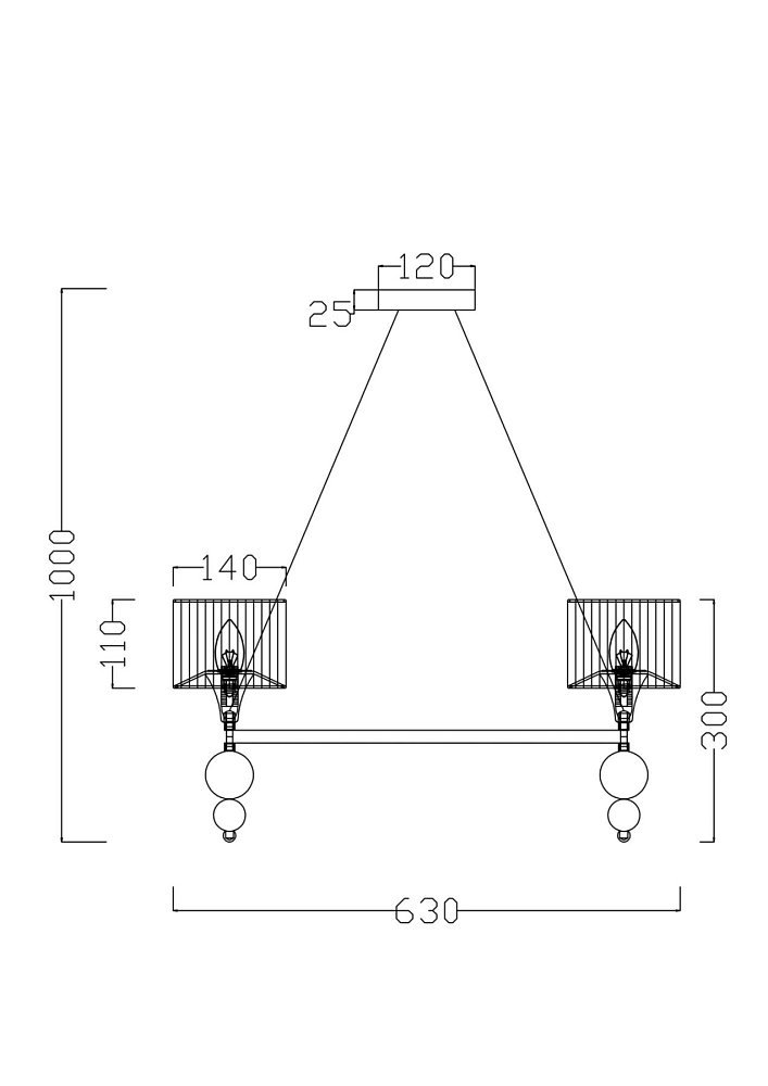 Люстра Lauren FR5093PL-05CH