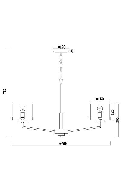 Люстра Karen FR5096PL-08CH