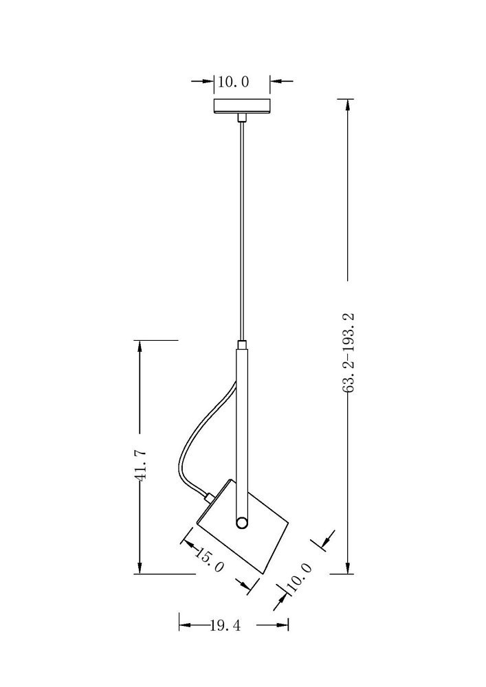Подвесной светильник Elori FR4004PL-01WB