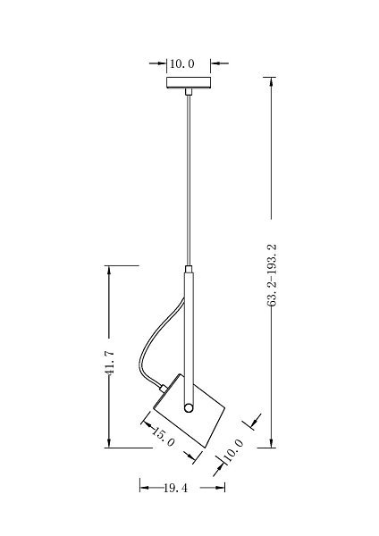 Подвесной светильник Elori FR4004PL-01WB