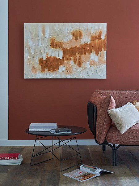 Панно декоративное с ручной росписью by feel, 120х80 см, охра
