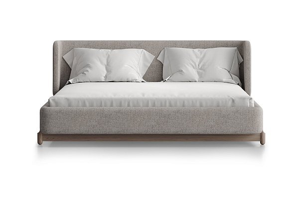 Кровать Basic спальное место 160*200 см (бежевый, рогожка)