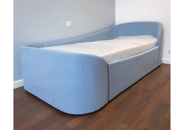 Диван-кровать KIDI Soft с низким изножьем 90*200 см R (голубой)