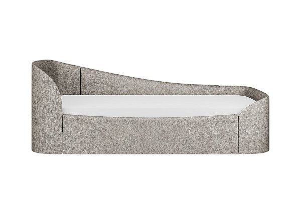 Диван-кровать KIDI Soft с низким изножьем 90*200 см R (коричневый, рогожка)